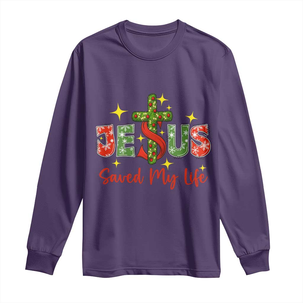 Jesus Christian Christmas Long Sleeve Shirt Religious Cross Bible Verse - Wonder Print Shop