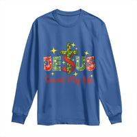 Jesus Christian Christmas Long Sleeve Shirt Religious Cross Bible Verse - Wonder Print Shop