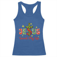 Jesus Christian Christmas Racerback Tank Top Religious Cross Bible Verse - Wonder Print Shop