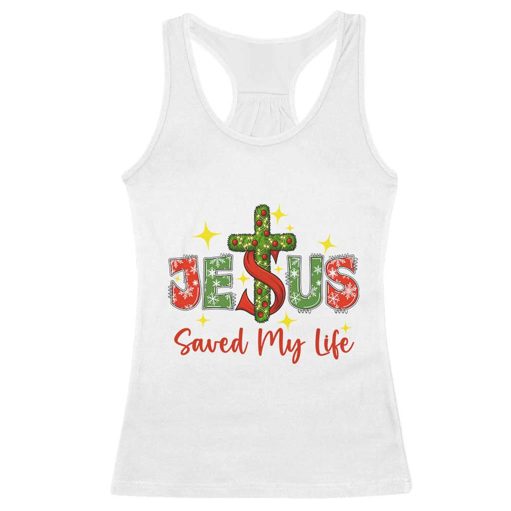 Jesus Christian Christmas Racerback Tank Top Religious Cross Bible Verse - Wonder Print Shop