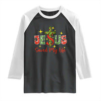 Jesus Christian Christmas Raglan Shirt Religious Cross Bible Verse - Wonder Print Shop