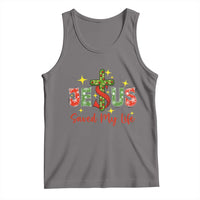 Jesus Christian Christmas Tank Top Religious Cross Bible Verse - Wonder Print Shop