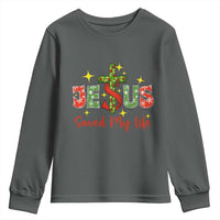 Jesus Christian Christmas Youth Sweatshirt Religious Cross Bible Verse - Wonder Print Shop