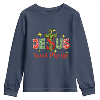 Jesus Christian Christmas Youth Sweatshirt Religious Cross Bible Verse - Wonder Print Shop