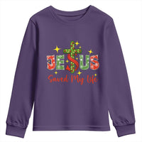 Jesus Christian Christmas Youth Sweatshirt Religious Cross Bible Verse - Wonder Print Shop