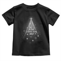 Christian Christmas Toddler T Shirt Jesus Loves You Bro - Wonder Print Shop