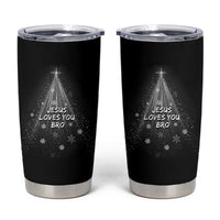 Christian Christmas Tumbler Cup Jesus Loves You Bro - Wonder Print Shop