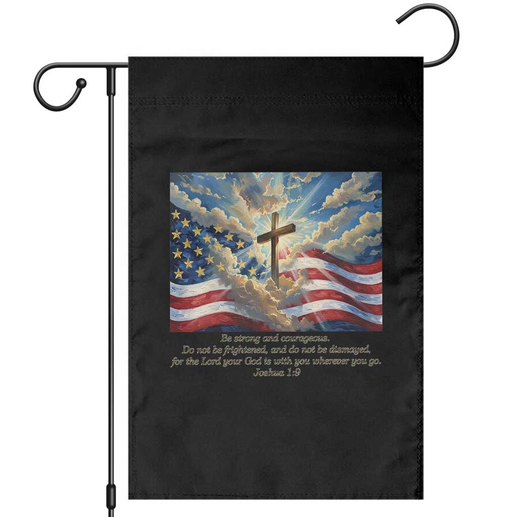 Jesus Christian Garden Flag American Flag Religious Cross Bible Verse Faith Inspirational - Wonder Print Shop