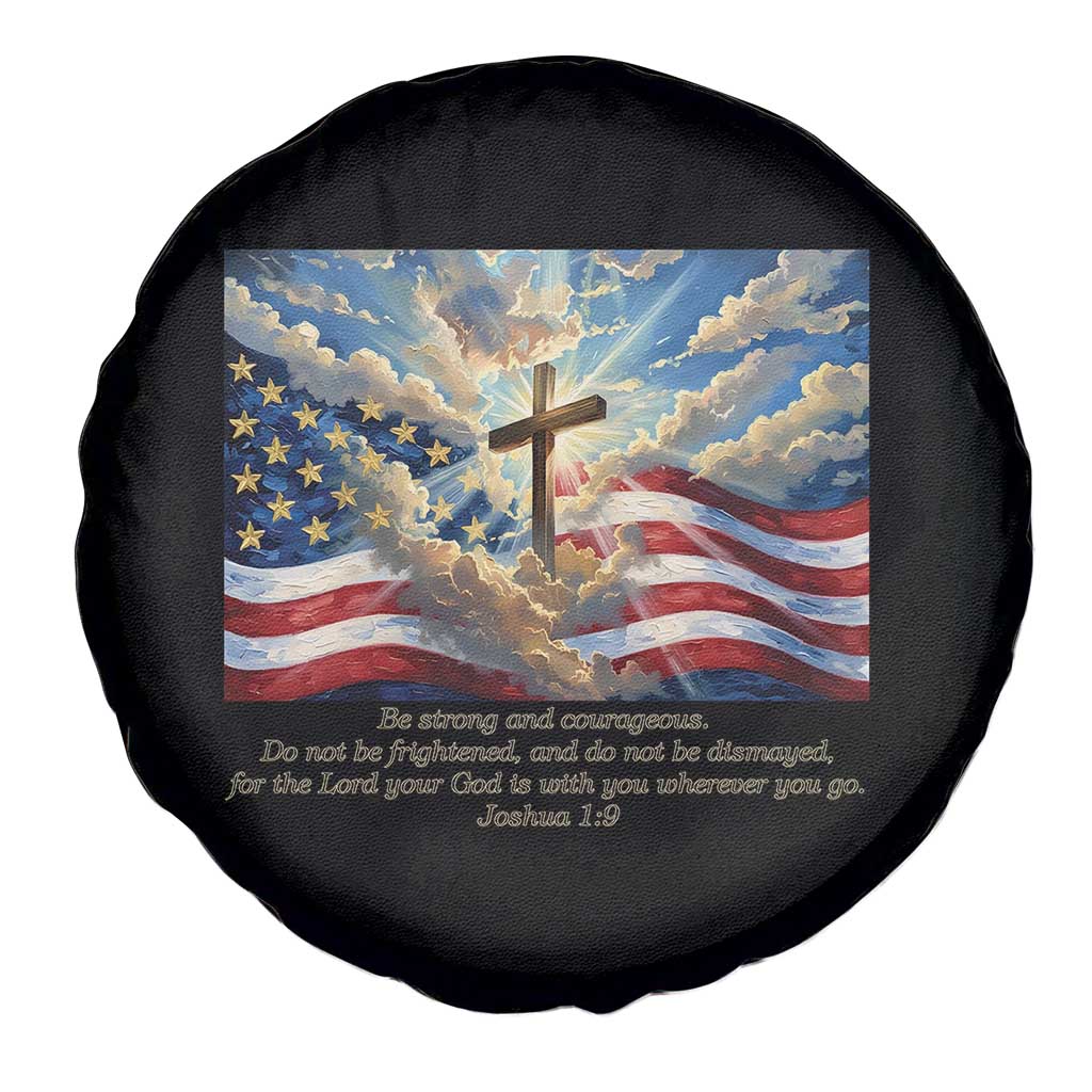 Jesus Christian Spare Tire Cover American Flag Religious Cross Bible Verse Faith Inspirational - Wonder Print Shop