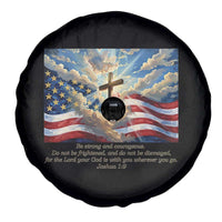 Jesus Christian Spare Tire Cover American Flag Religious Cross Bible Verse Faith Inspirational - Wonder Print Shop