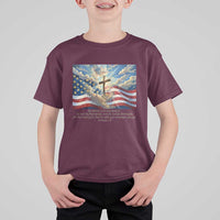 Jesus Christian T Shirt For Kid American Flag Religious Cross Bible Verse Faith Inspirational - Wonder Print Shop