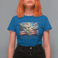 Jesus Christian T Shirt For Women American Flag Religious Cross Bible Verse Faith Inspirational - Wonder Print Shop