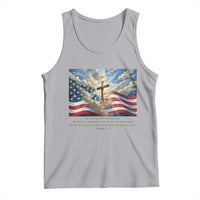 Jesus Christian Tank Top American Flag Religious Cross Bible Verse Faith Inspirational - Wonder Print Shop