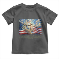 Jesus Christian Toddler T Shirt American Flag Religious Cross Bible Verse Faith Inspirational - Wonder Print Shop