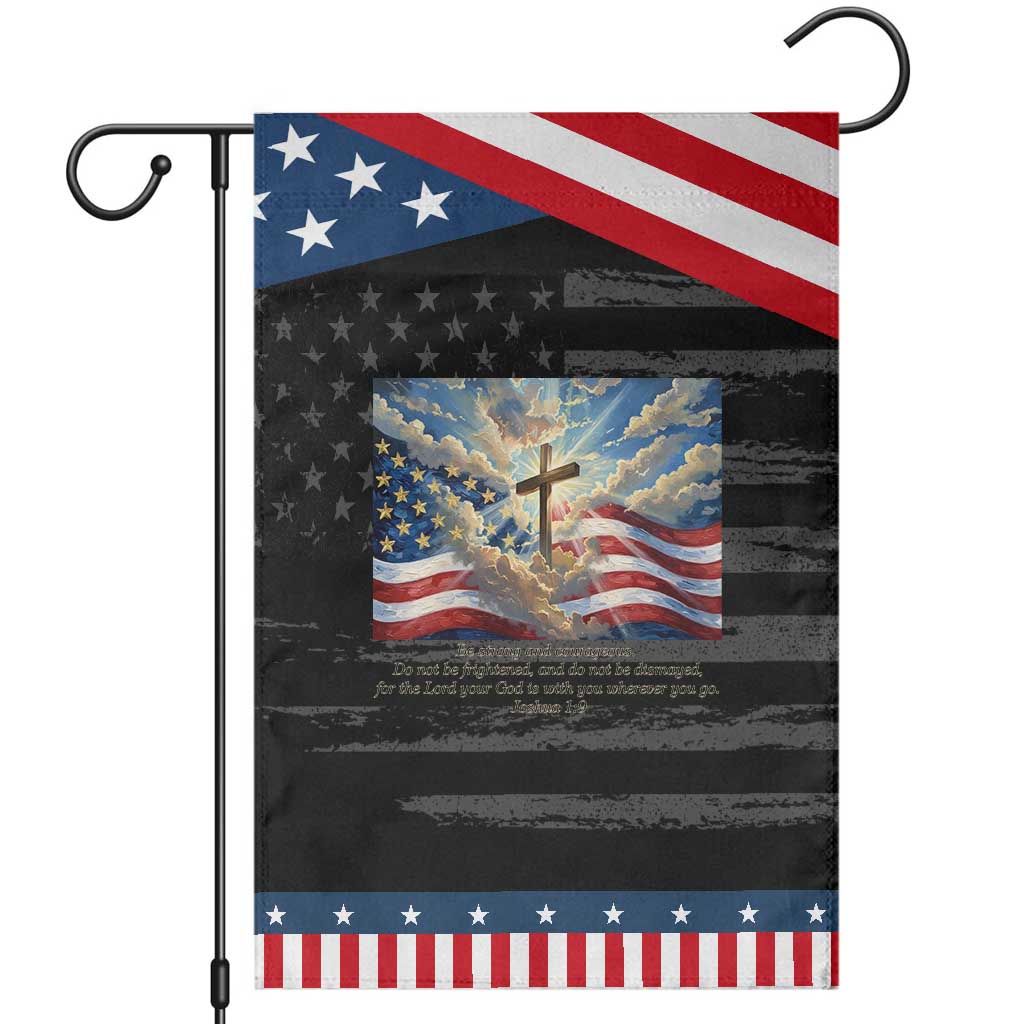 Jesus Christian Garden Flag American Flag Religious Cross Bible Verse Faith Inspirational