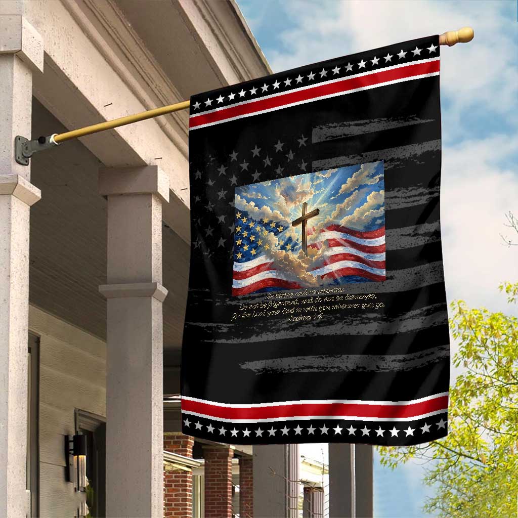 Jesus Christian Garden Flag American Flag Religious Cross Bible Verse Faith Inspirational