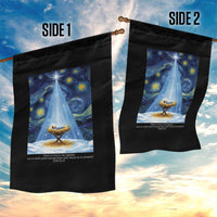 Christian Christmas Garden Flag Nativity Scene Jeus Baby Starry Night Xmas - Wonder Print Shop