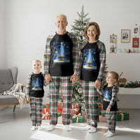Christian Christmas Plaid Pajama Set Nativity Scene Jeus Baby Starry Night Xmas - Wonder Print Shop
