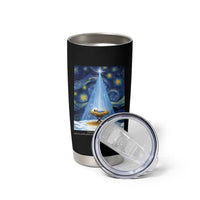 Christian Christmas Tumbler Cup Nativity Scene Jeus Baby Starry Night Xmas - Wonder Print Shop