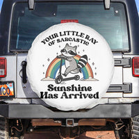 Funny Raccoon Rainbow Spare Tire Cover Your Little Ray Of Sarcastic Sunshine Has Arrived - Wonder Print Shop