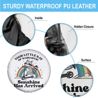Funny Raccoon Rainbow Spare Tire Cover Your Little Ray Of Sarcastic Sunshine Has Arrived - Wonder Print Shop