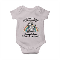 Funny Raccoon Rainbow Baby Onesie Your Little Ray Of Sarcastic Sunshine Has Arrived - Wonder Print Shop