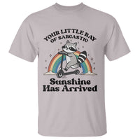 Funny Raccoon Rainbow T Shirt Your Little Ray Of Sarcastic Sunshine Has Arrived - Wonder Print Shop