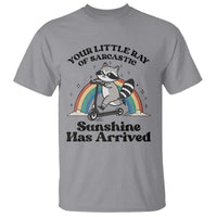 Funny Raccoon Rainbow T Shirt Your Little Ray Of Sarcastic Sunshine Has Arrived - Wonder Print Shop