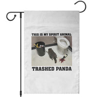 Trashed Panda Garden Flag My Spirit Animal Funny Drunk Raccoon Meme - Wonder Print Shop