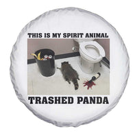 Trashed Panda Spare Tire Cover My Spirit Animal Funny Drunk Raccoon Meme - Wonder Print Shop