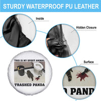 Trashed Panda Spare Tire Cover My Spirit Animal Funny Drunk Raccoon Meme - Wonder Print Shop
