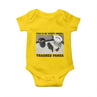 Trashed Panda Baby Onesie My Spirit Animal Funny Drunk Raccoon Meme - Wonder Print Shop