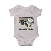 Trashed Panda Baby Onesie My Spirit Animal Funny Drunk Raccoon Meme - Wonder Print Shop