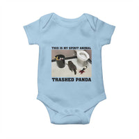 Trashed Panda Baby Onesie My Spirit Animal Funny Drunk Raccoon Meme - Wonder Print Shop