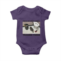 Trashed Panda Baby Onesie My Spirit Animal Funny Drunk Raccoon Meme - Wonder Print Shop