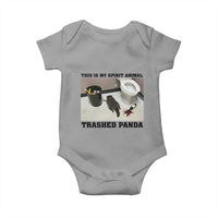 Trashed Panda Baby Onesie My Spirit Animal Funny Drunk Raccoon Meme - Wonder Print Shop