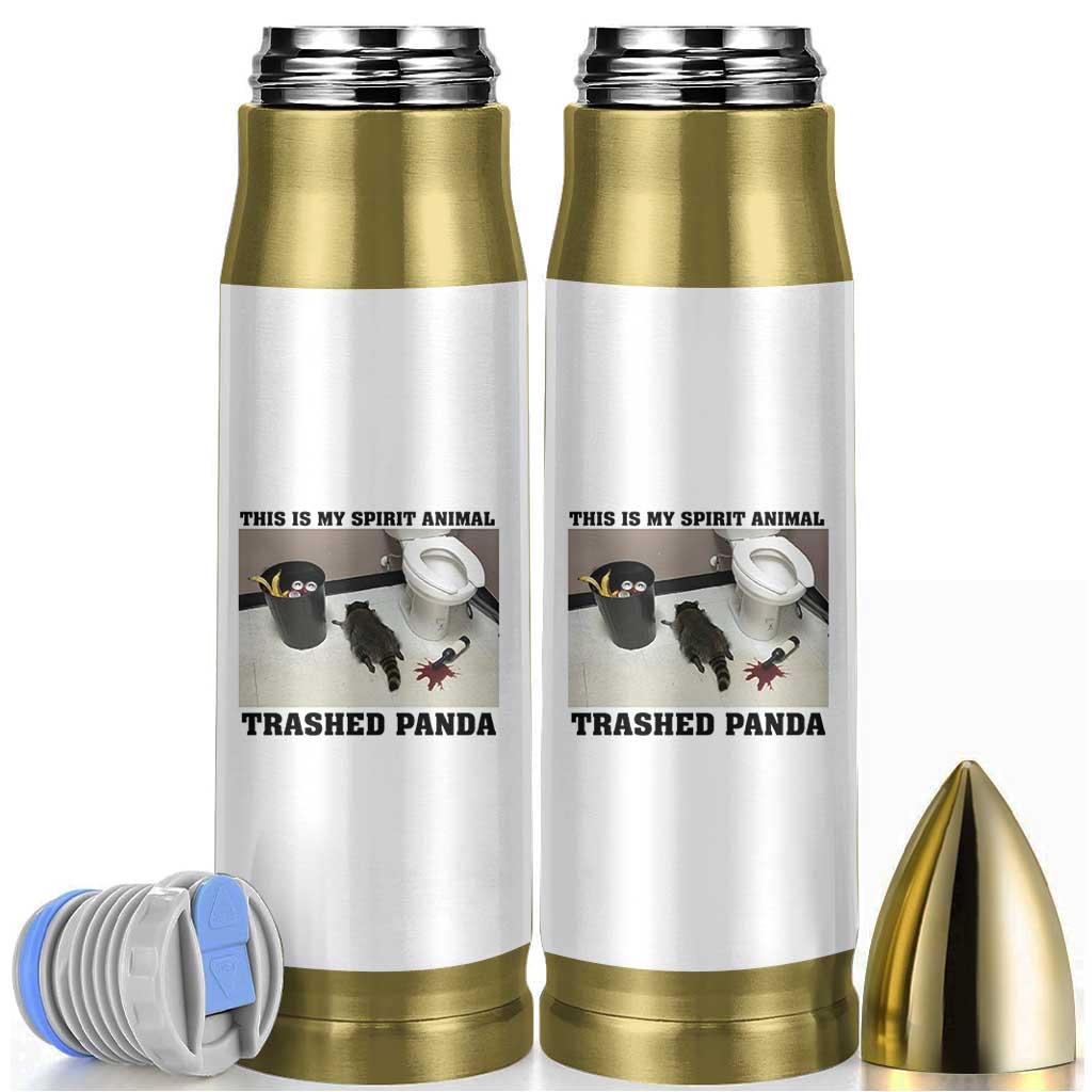 Trashed Panda Bullet Tumbler My Spirit Animal Funny Drunk Raccoon Meme - Wonder Print Shop