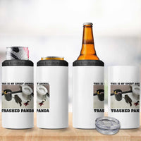 Trashed Panda 4 in 1 Can Cooler Tumbler My Spirit Animal Funny Drunk Raccoon Meme - Wonder Print Shop