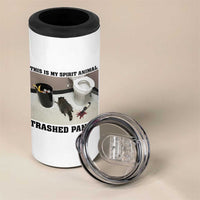 Trashed Panda 4 in 1 Can Cooler Tumbler My Spirit Animal Funny Drunk Raccoon Meme - Wonder Print Shop