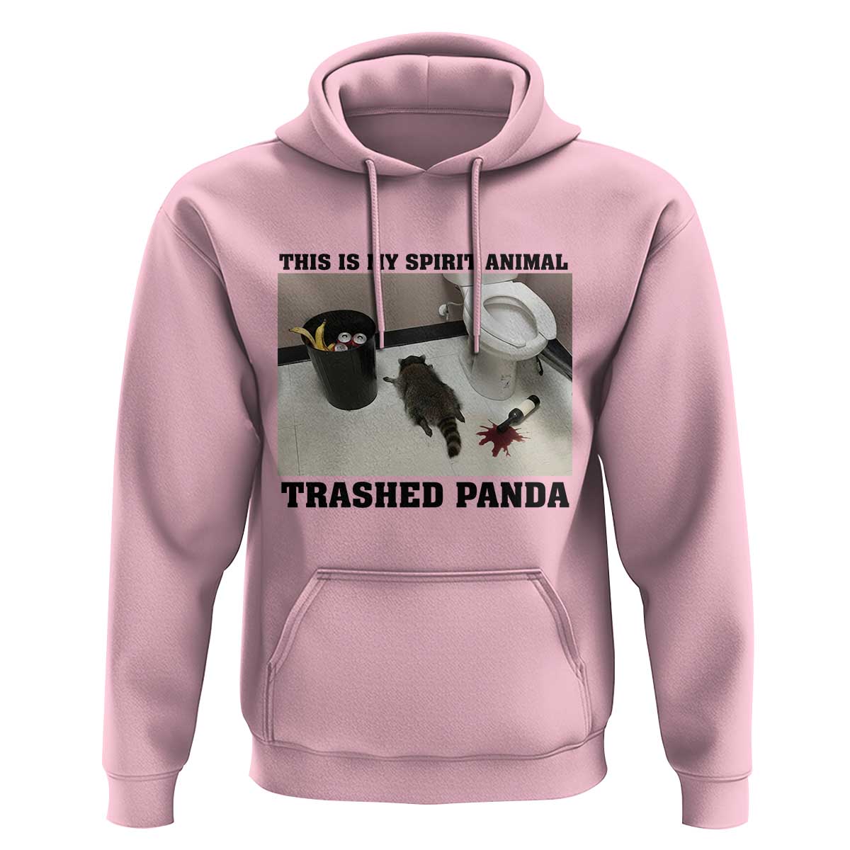 Trashed Panda Hoodie My Spirit Animal Funny Drunk Raccoon Meme - Wonder Print Shop