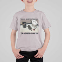 Trashed Panda T Shirt For Kid My Spirit Animal Funny Drunk Raccoon Meme - Wonder Print Shop