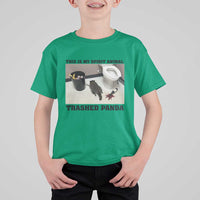 Trashed Panda T Shirt For Kid My Spirit Animal Funny Drunk Raccoon Meme - Wonder Print Shop