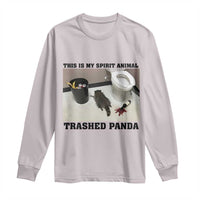 Trashed Panda Long Sleeve Shirt My Spirit Animal Funny Drunk Raccoon Meme - Wonder Print Shop