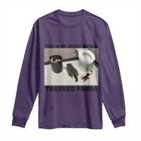 Trashed Panda Long Sleeve Shirt My Spirit Animal Funny Drunk Raccoon Meme - Wonder Print Shop