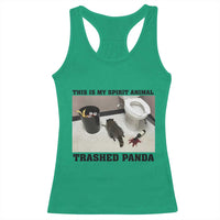 Trashed Panda Racerback Tank Top My Spirit Animal Funny Drunk Raccoon Meme - Wonder Print Shop