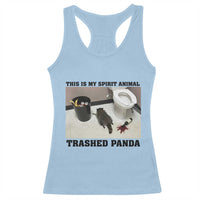 Trashed Panda Racerback Tank Top My Spirit Animal Funny Drunk Raccoon Meme - Wonder Print Shop