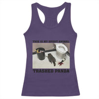 Trashed Panda Racerback Tank Top My Spirit Animal Funny Drunk Raccoon Meme - Wonder Print Shop