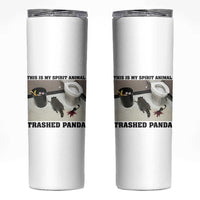 Trashed Panda Skinny Tumbler My Spirit Animal Funny Drunk Raccoon Meme - Wonder Print Shop