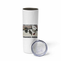 Trashed Panda Skinny Tumbler My Spirit Animal Funny Drunk Raccoon Meme - Wonder Print Shop