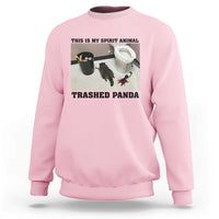 Trashed Panda Sweatshirt My Spirit Animal Funny Drunk Raccoon Meme - Wonder Print Shop